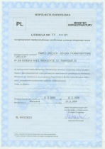 Licencja na wykonywanie międzynarodowego przewozu drogowego rzeczy